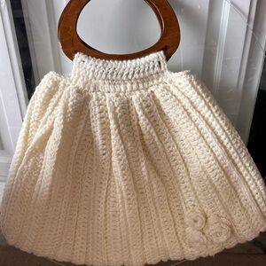 NWOT 80s Chunky Yarn Knit Purse